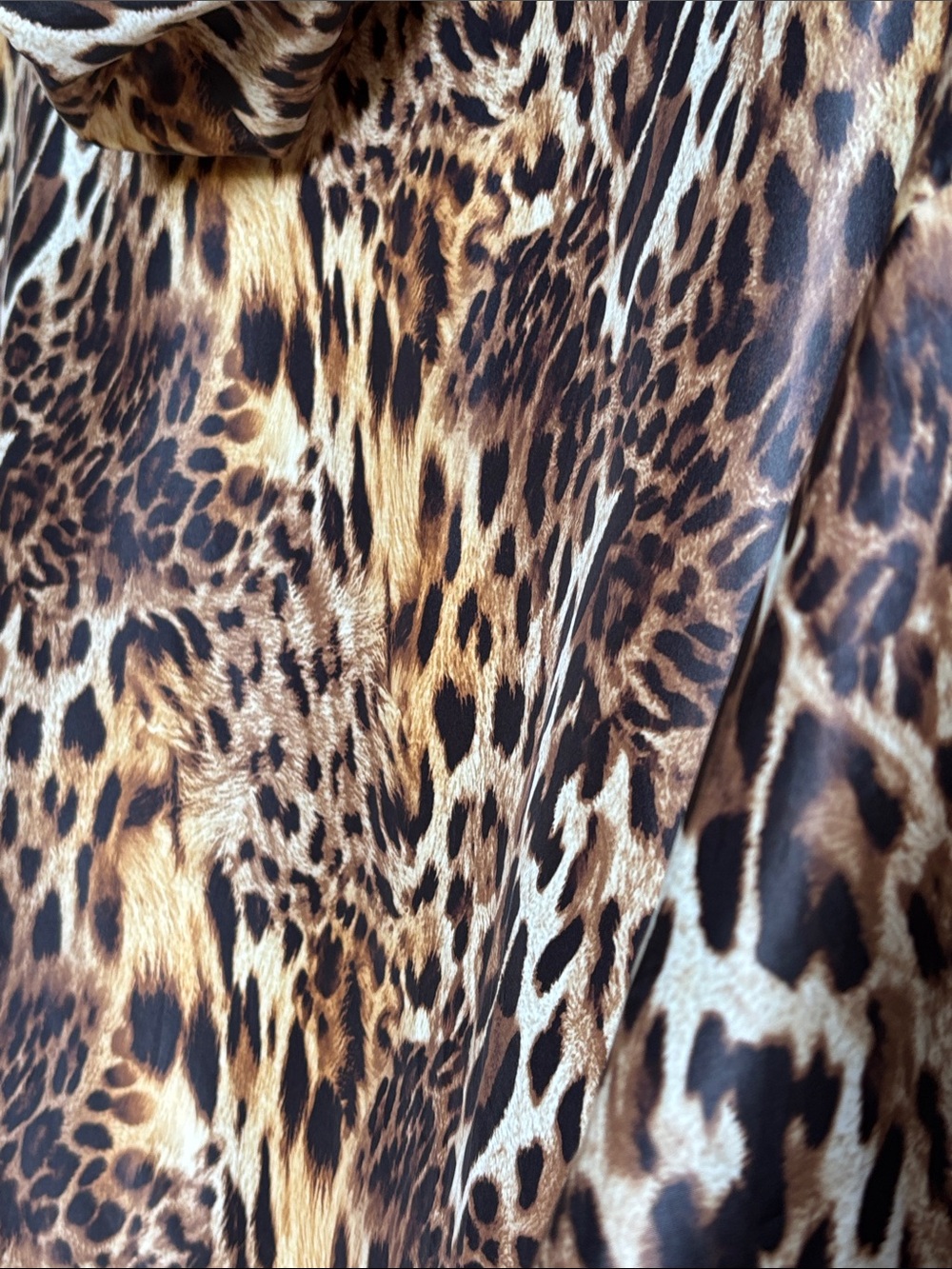 Know One Cares Leopard Print Half-Zip Windbreaker Hoodie Size Small - Picture 8 of 8